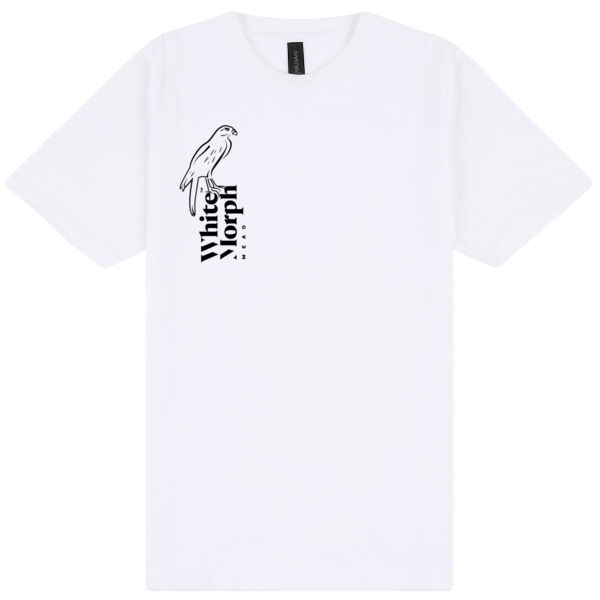 White Morph Mead Tee - Black Print Thumbnail